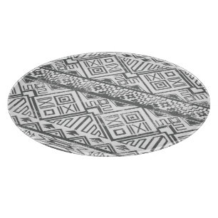 Abstraktes geometrisches Aztekenmuster 2 Schneidebrett