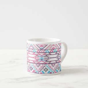Abstraktes geometrisches Aztekenmuster 3 Espressotasse
