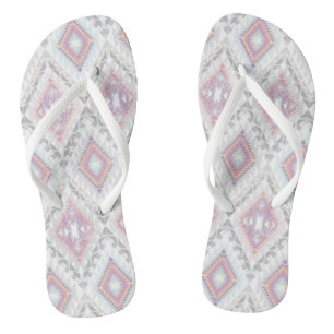 Abstraktes geometrisches Aztekenmuster Flip Flops