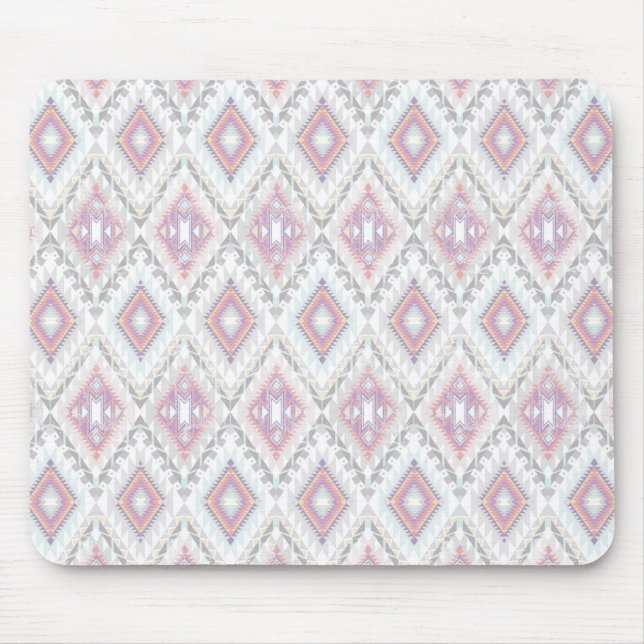 Abstraktes geometrisches Aztekenmuster Mousepad (Vorne)