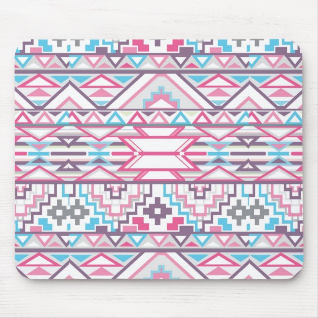 Abstraktes geometrisches aztekisches Muster 3 Mousepad (Vorne)