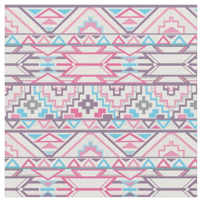 Abstraktes geometrisches aztekisches Muster 3 Stoff (Nahaufnahme)