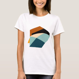 Abstraktes geometrisches Design - fette Formmuster T-Shirt
