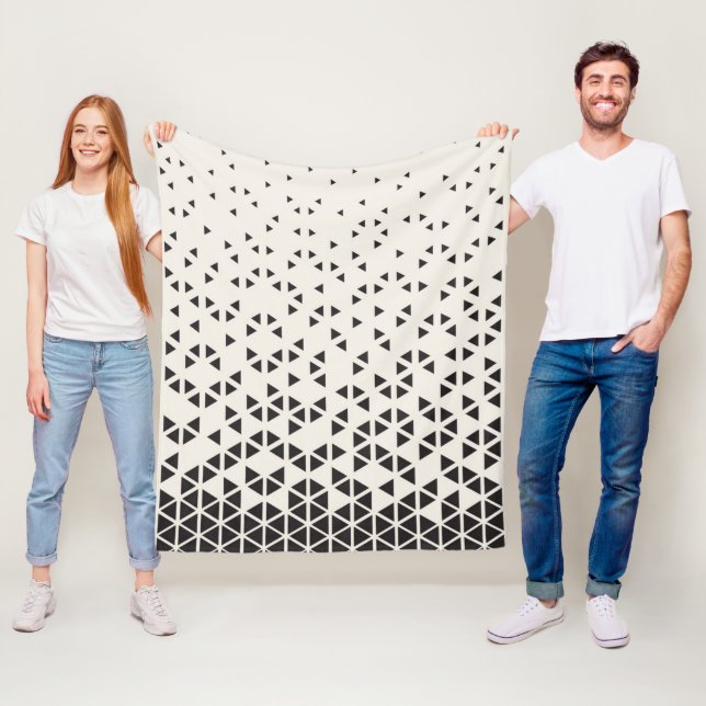 Abstraktes geometrisches Design Fleecedecke (Beispiel)