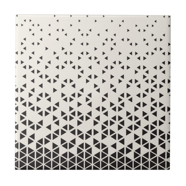 Abstraktes geometrisches Design Fliese (Vorderseite)