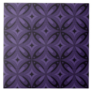 Abstraktes geometrisches Design im Vintage-Stil Fliese