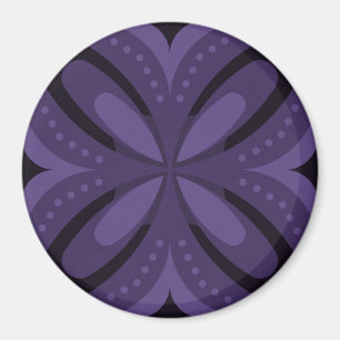 Abstraktes geometrisches Design im Vintage-Stil Magnet