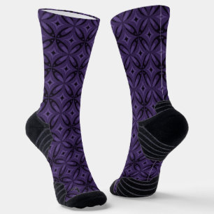 Abstraktes geometrisches Design im Vintage-Stil Socken