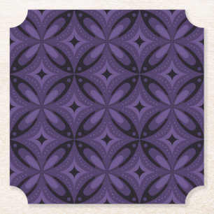 Abstraktes geometrisches Design im Vintage-Stil Untersetzer