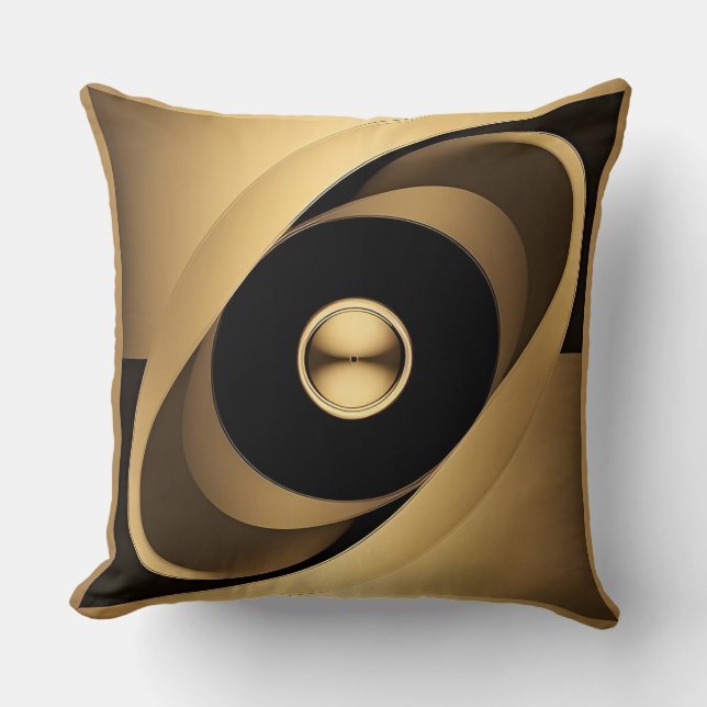 Abstraktes geometrisches Design Kissen (Vorderseite)