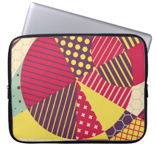 Abstraktes geometrisches Design Laptopschutzhülle