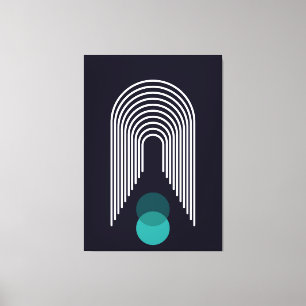 Abstraktes geometrisches Design Leinwanddruck