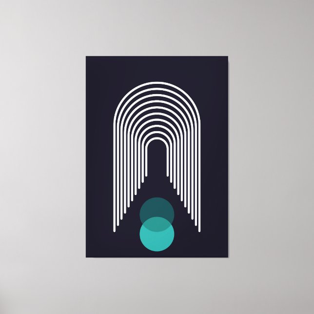 Abstraktes geometrisches Design Leinwanddruck (Vorderseite)