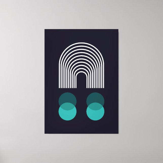 Abstraktes geometrisches Design Leinwanddruck (Vorderseite)