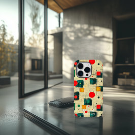 Abstraktes geometrisches Design mit Individuelle N Case-Mate iPhone 14 Pro Hülle