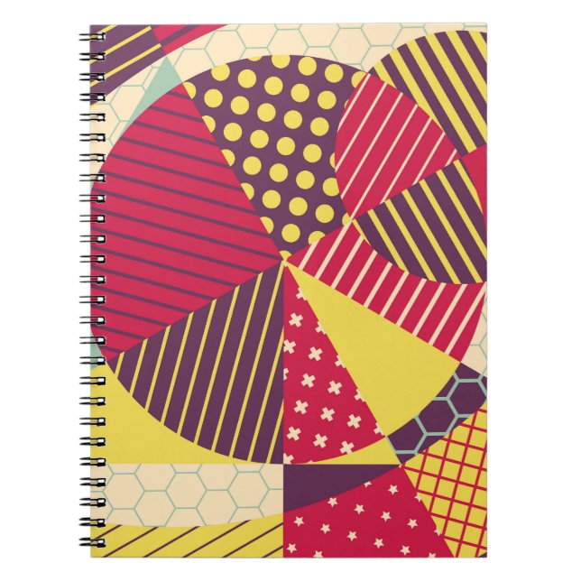 Abstraktes geometrisches Design Notizblock (Vorderseite)