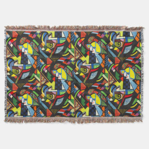 Abstraktes Geometrisches Farbmodernistisches Gemäl Decke