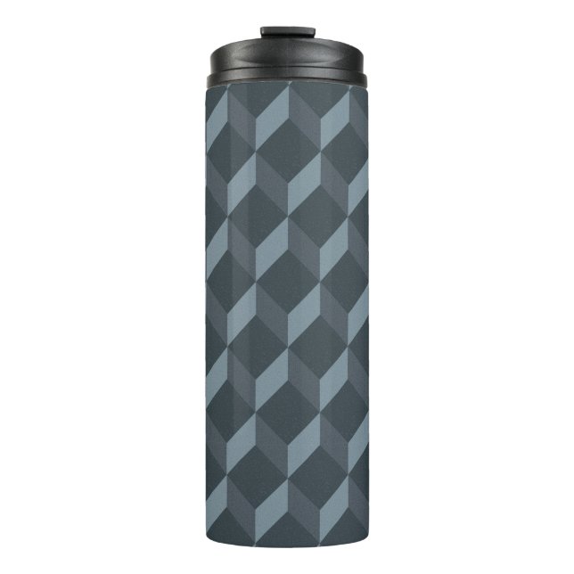 Abstraktes geometrisches Hintergrund-Muster Thermosbecher (Vorderseite)