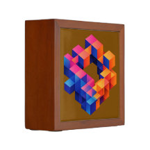 Abstraktes geometrisches Illusionskunstwerk