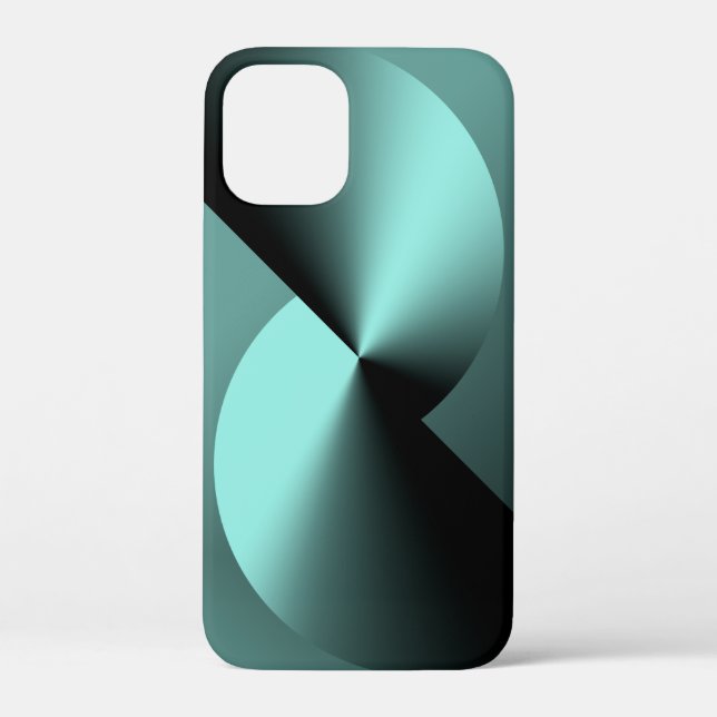 Abstraktes geometrisches iPhone 12 Mini Case (Rückseite)