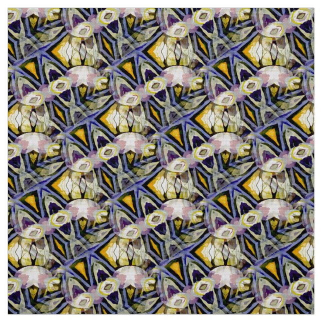 Abstraktes geometrisches Kaleidoskop Stoff (Muster)