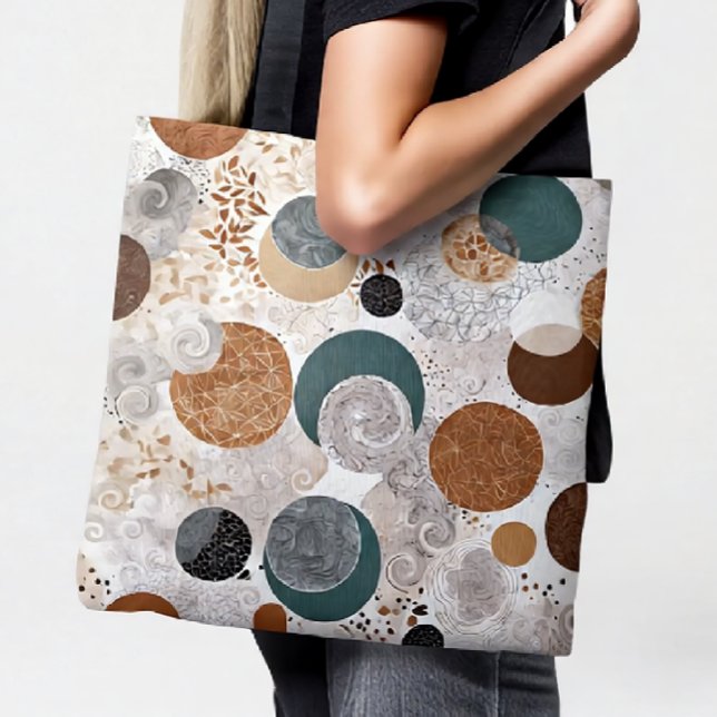 Abstraktes geometrisches Kreis-Muster neutral Boho (Von Creator hochgeladen)