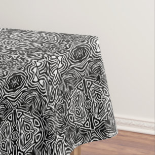 Abstraktes geometrisches, modernes Muster in Schwa Tischdecke