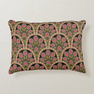 abstraktes geometrisches Mogul-Motiv-Blumenmuster Dekokissen
