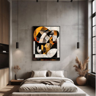 Abstraktes geometrisches Mosaik Poster