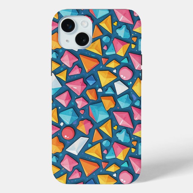 Abstraktes geometrisches Muster 16 - iPhone Case (Rückseite)