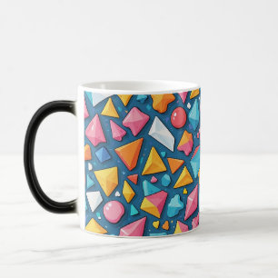 Abstraktes geometrisches Muster 16 - Kaffee-Tasse Verwandlungstasse
