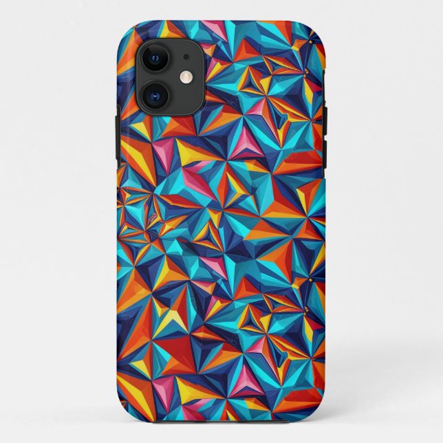 Abstraktes geometrisches Muster 18 - iPhone Case (Rückseite)