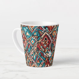 Abstraktes geometrisches Muster 19 - Latte-Tasse Milchtasse