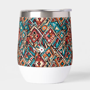 Abstraktes geometrisches Muster 19 - Wasserflasche