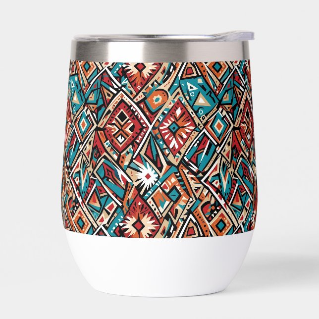 Abstraktes geometrisches Muster 19 - Wasserflasche (Links)