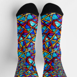 Abstraktes geometrisches Muster 22 - Socken