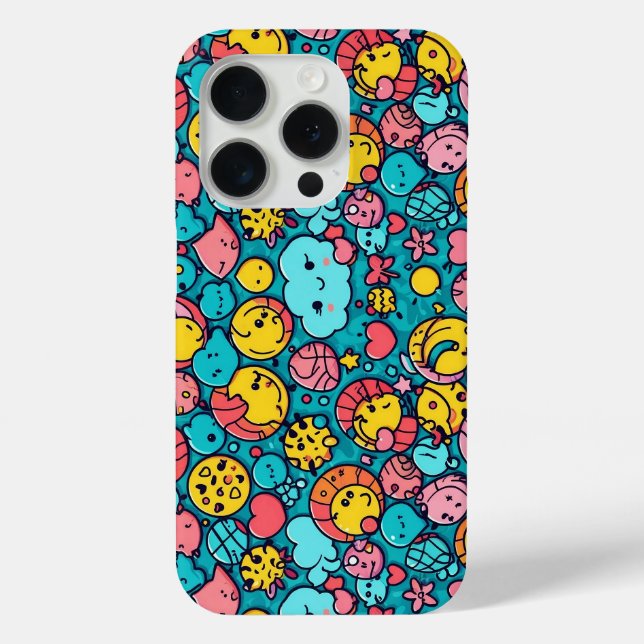 Abstraktes geometrisches Muster 33 - iPhone Case (Rückseite)