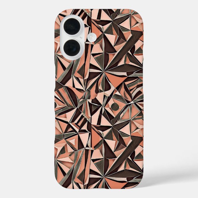 Abstraktes geometrisches Muster 39 - iPhone Case (Rückseite)