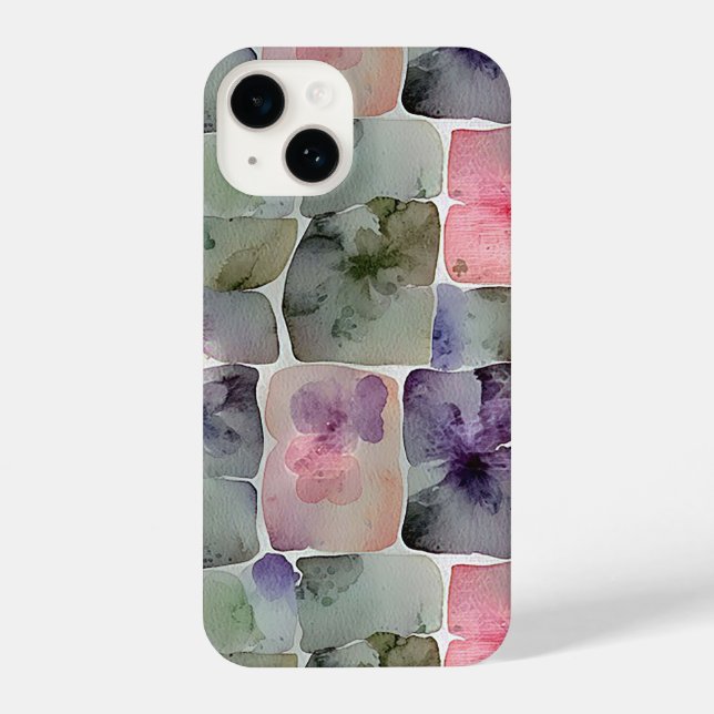 Abstraktes geometrisches Muster 54 iPhone Hülle (Rückseite)