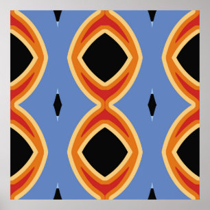Abstraktes geometrisches Muster.abstrakt, Hintergr Poster