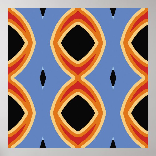 Abstraktes geometrisches Muster.abstrakt, Hintergr Poster (Vorne)
