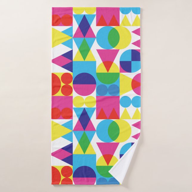 Abstraktes geometrisches Muster. Badehandtuch (Badehandtuch)