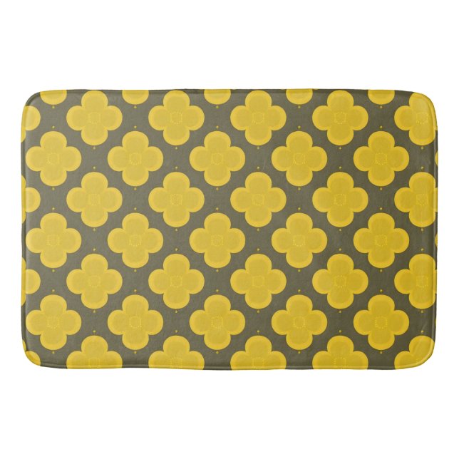 Abstraktes geometrisches Muster Badematte (Vorderseite)