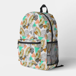 Abstraktes geometrisches Muster Bedruckter Rucksack