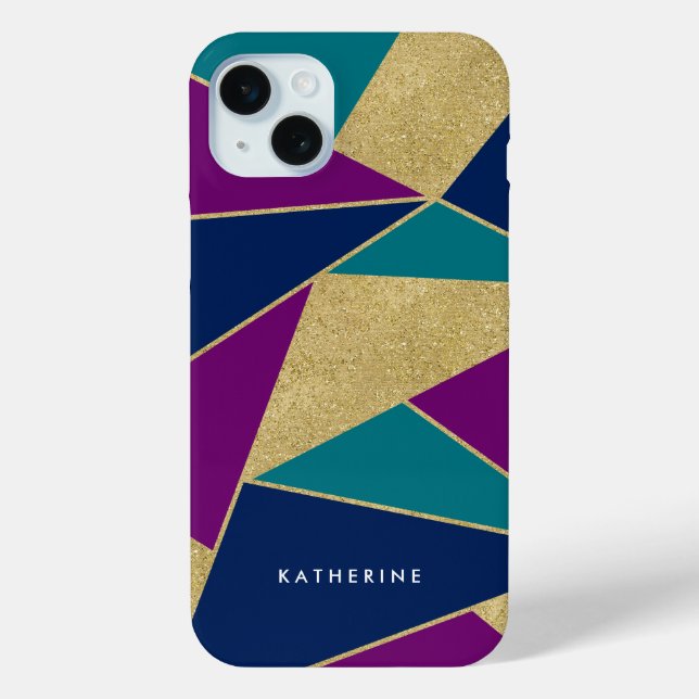 Abstraktes geometrisches Muster Case-Mate iPhone Hülle (Rückseite)
