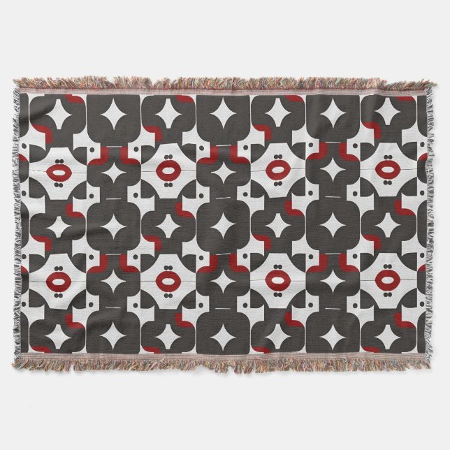 Abstraktes geometrisches Muster Decke (Vorderseite)