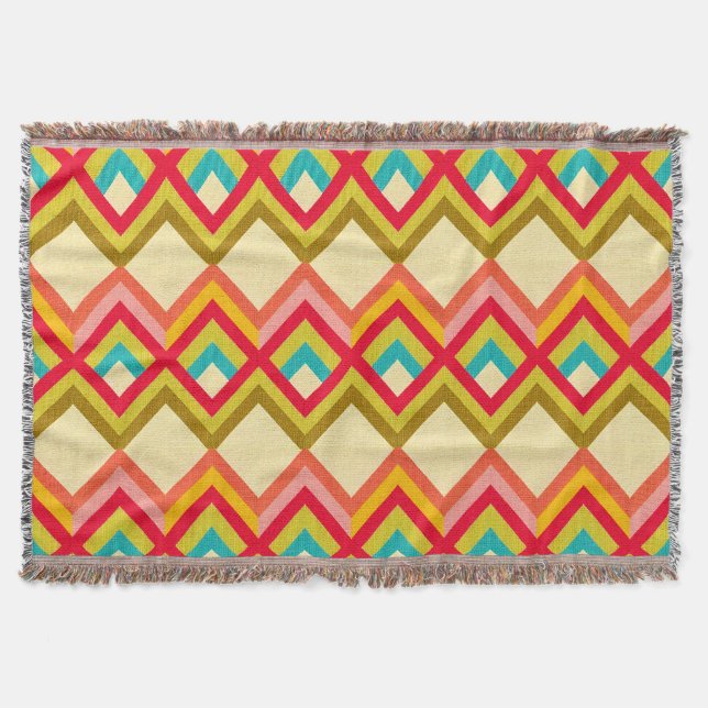 Abstraktes geometrisches Muster Decke (Vorderseite)