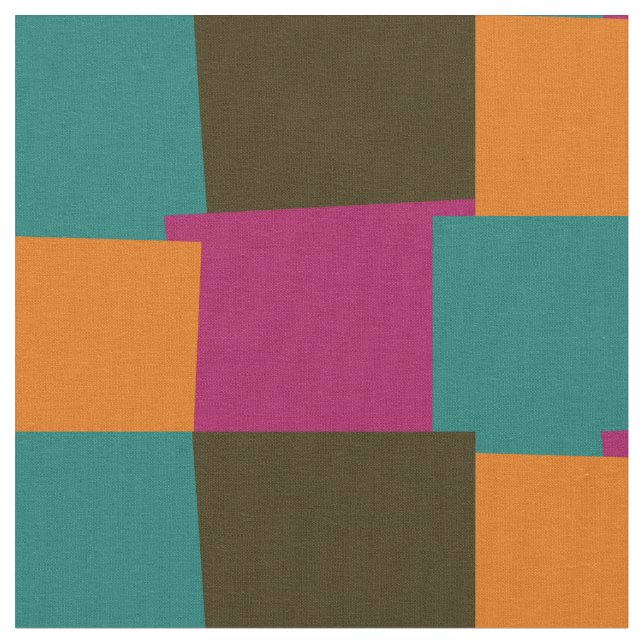 Abstraktes geometrisches Muster der Retro-Farbe #3 Stoff (Nahaufnahme)