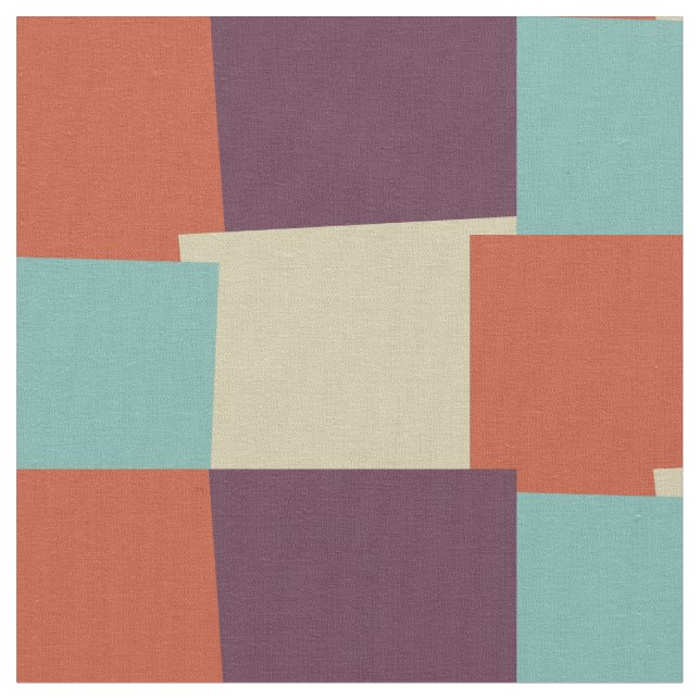 Abstraktes geometrisches Muster der Retro-Farbe #4 Stoff (Nahaufnahme)