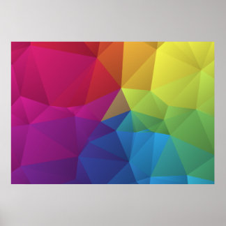 abstraktes geometrisches Muster, Dreiecksdesign Poster